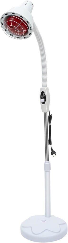 Pinuox 275W Rotlichtlampe mit Schutzgitter für intensive Wärme