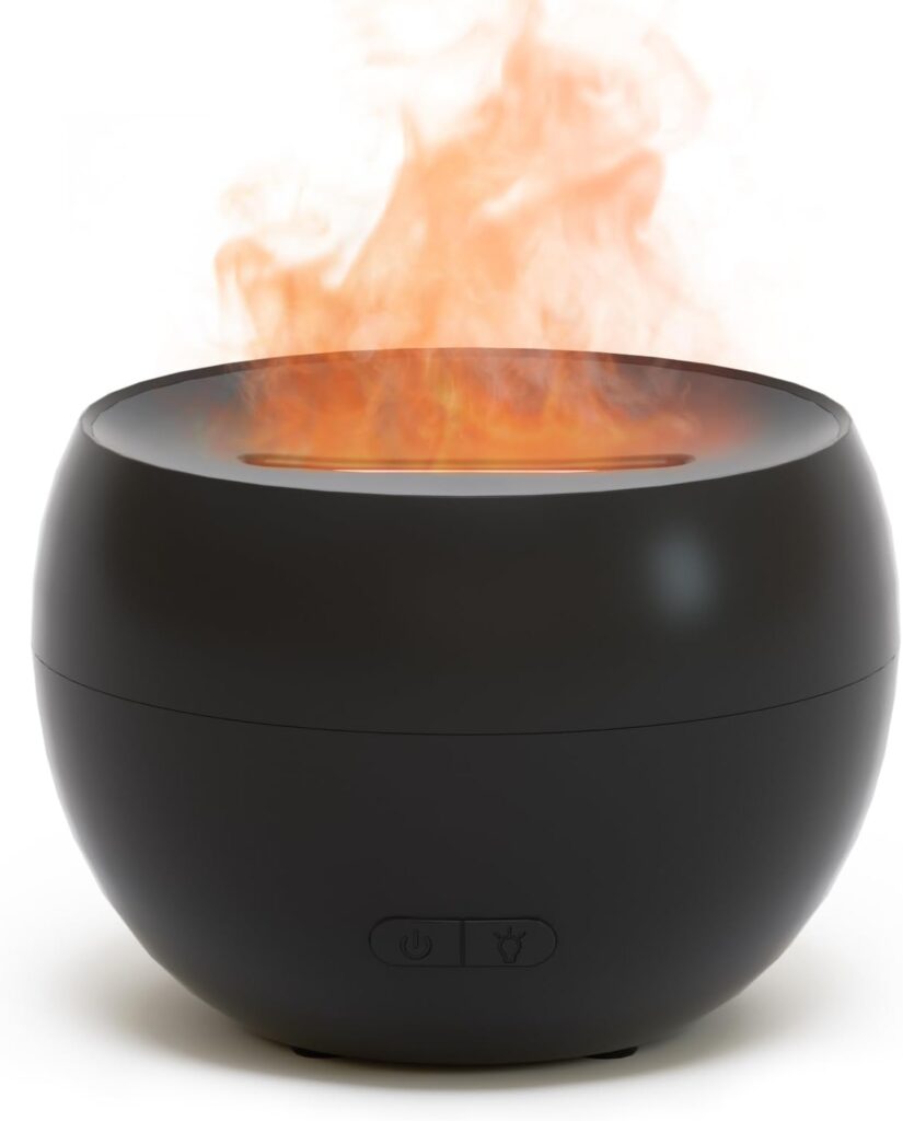 SALKING Aroma Diffuser mit Flammeneffekt, Duftlampe und Luftbefeuchter für Yoga und Zuhause