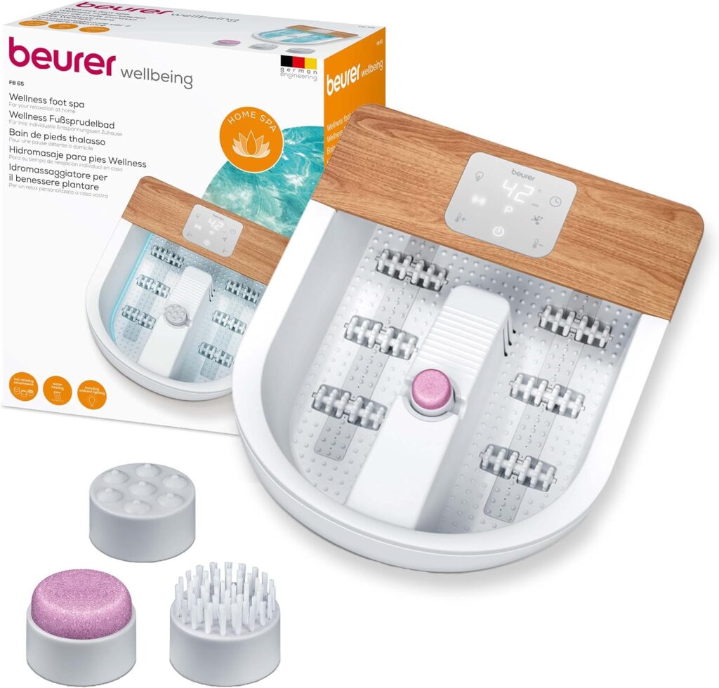 Beurer FB 65 Premium Fußsprudelbad mit Massage- und Sprudelfunktion