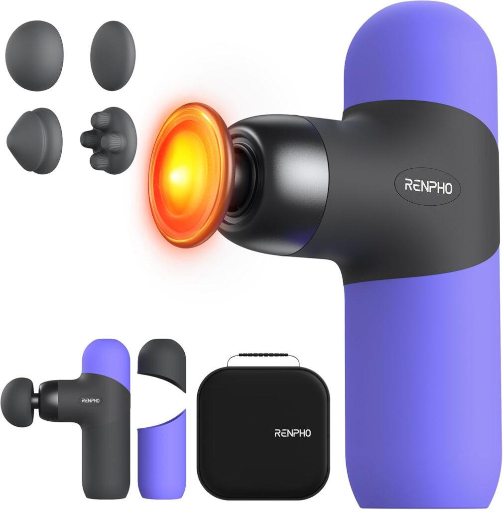 RENPHO Mini Thermal Massagepistole mit Wärmefunktion und tragbarem Design