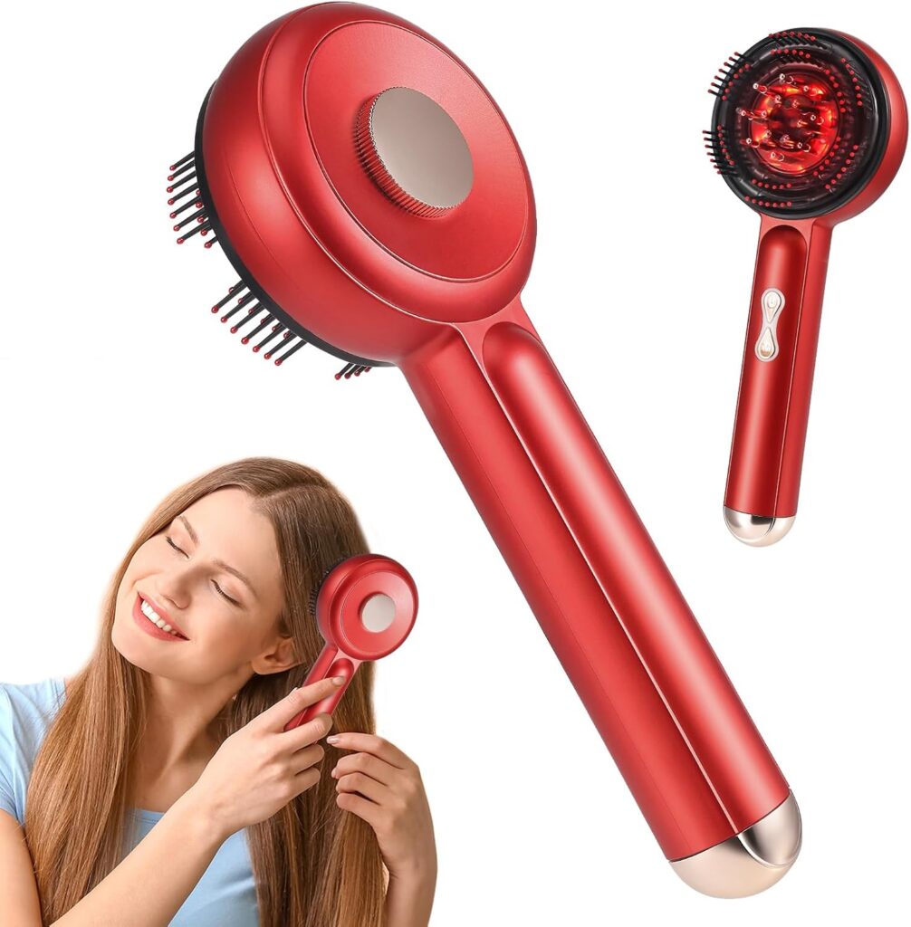 Elektrische Kopfhaut-Massagebürste mit Haarölspender