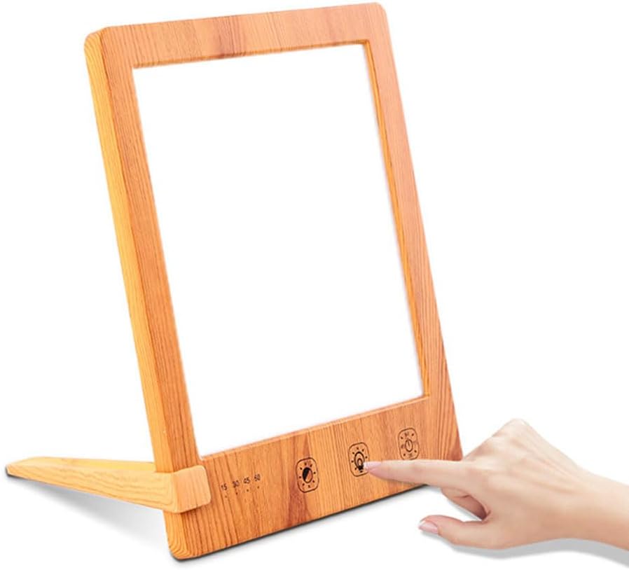 Fitfirst Lichttherapie-Lampe mit Touch-Steuerung auf Schreibtisch