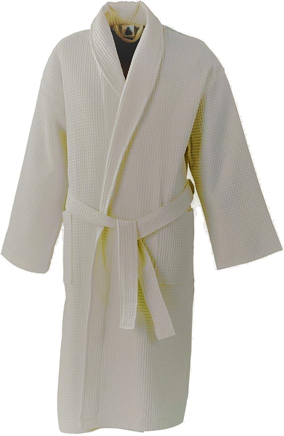 Glamptex Supreme Bademantel – leichter Waffelpikee-Mantel im eleganten Hotelstil.
