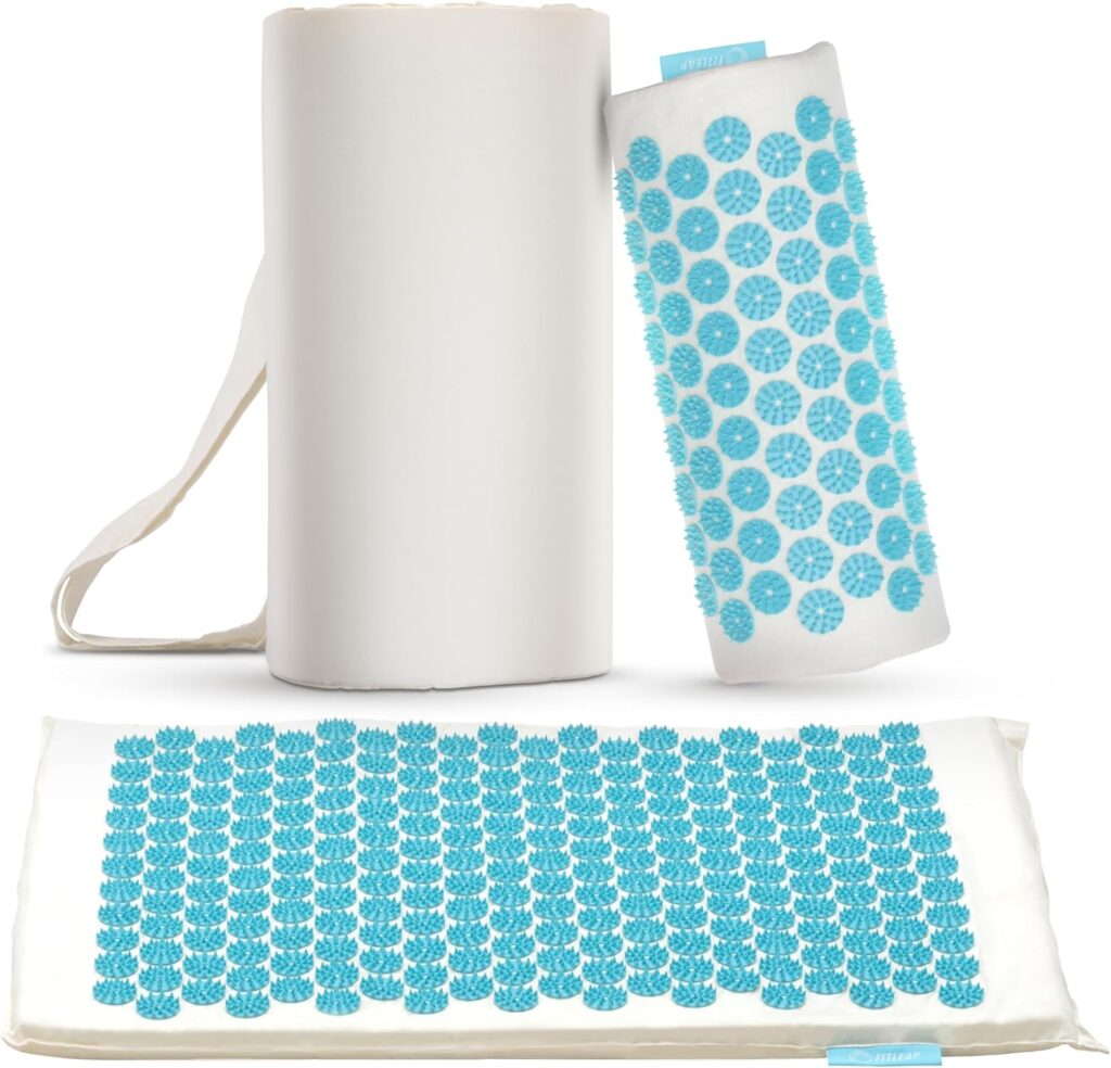 Fitleap Akupressurmatten-Set mit Tasche für Yoga und Meditation