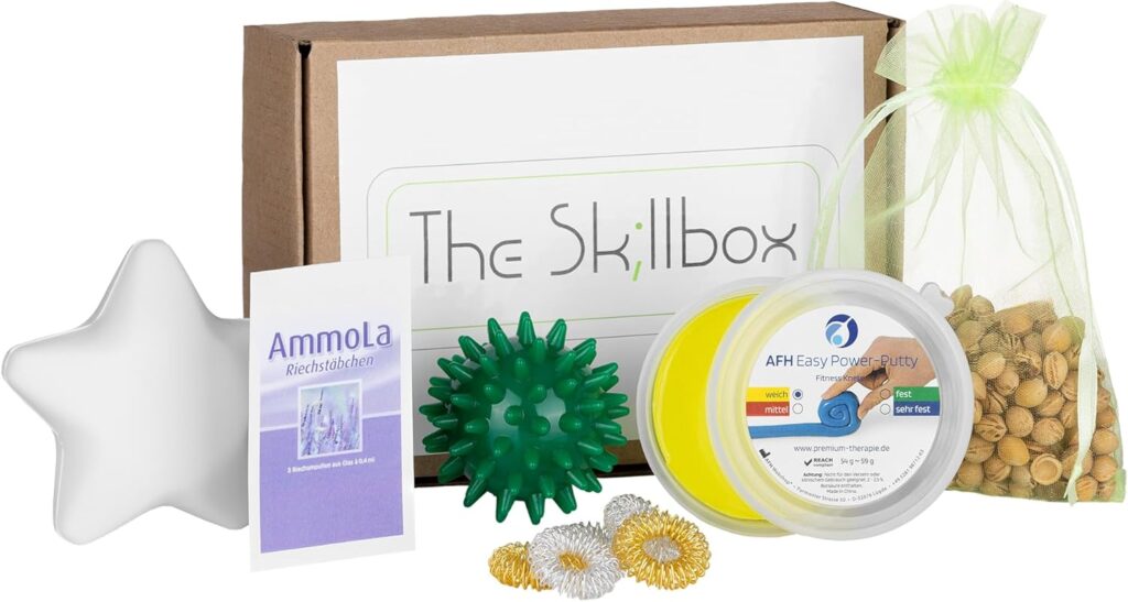Skillbox Anti-Stress Hilfe Set mit Massagebällen