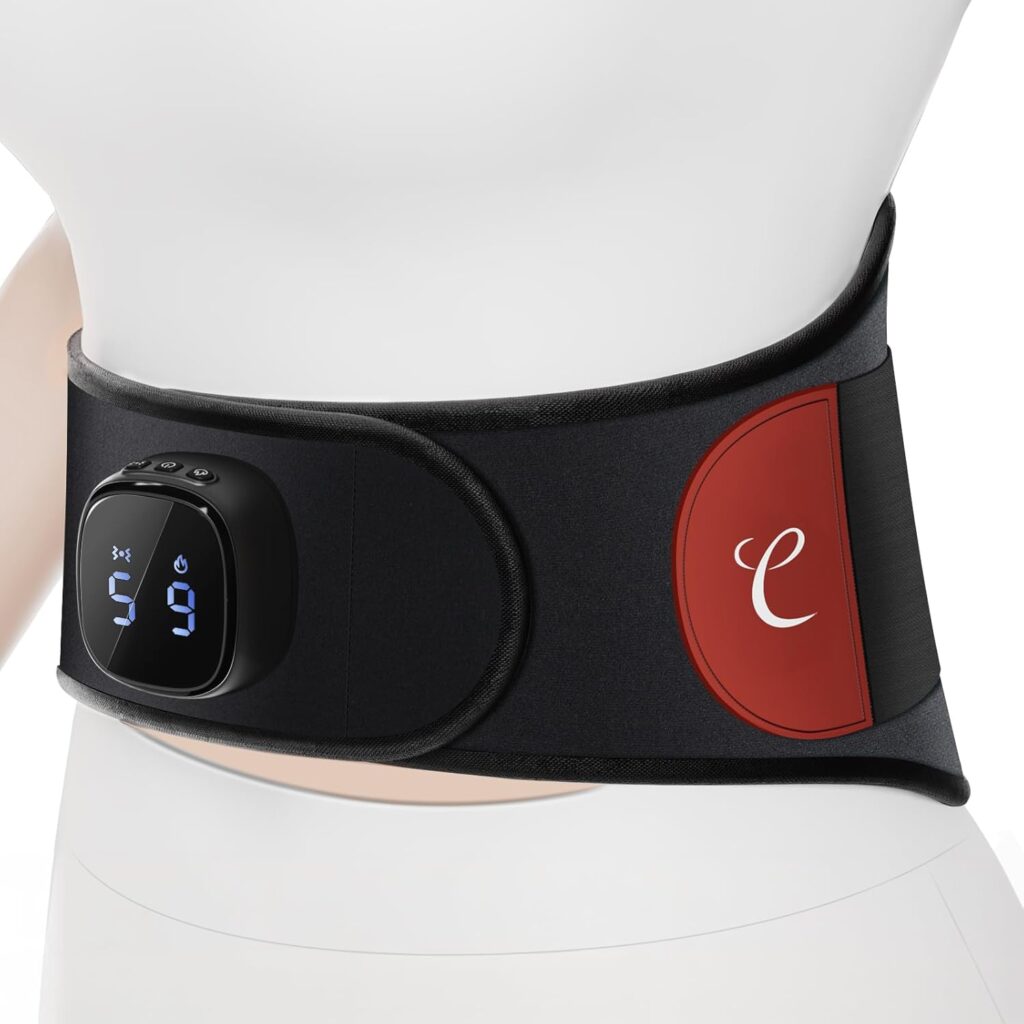 Comfytemp Wärmegürtel mit Infrarotwärme und Massage-Vibrationen für Entspannung